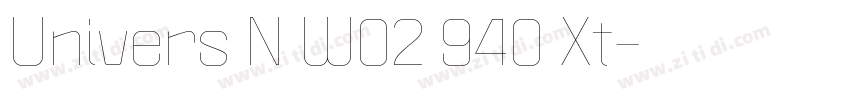 Univers N W02 940 Xt字体转换